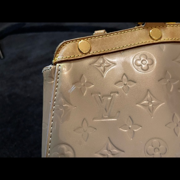 Louis Vuitton - Patent Leather Brea MM Satchel Handbag